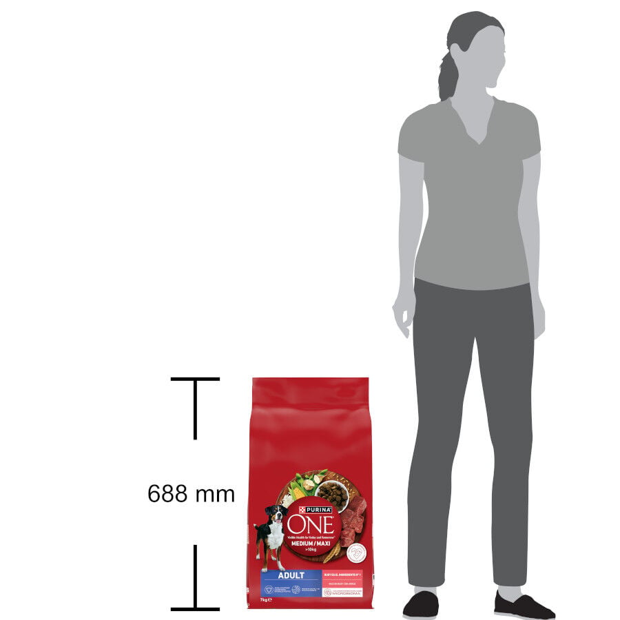 7 kg Purina One Pienso Buey para perros adultos, , large indicador imagen numero 4