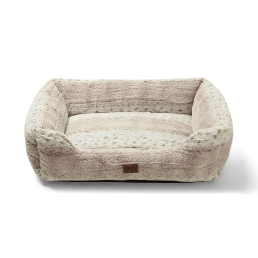 Leeby cama suave leopardo print para perros, , large indicador imagen numero 1