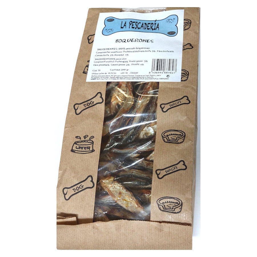 200 g Hobbitalf La Pescader&iacute;a Boquerones para perros, , large indicador imagen numero 1