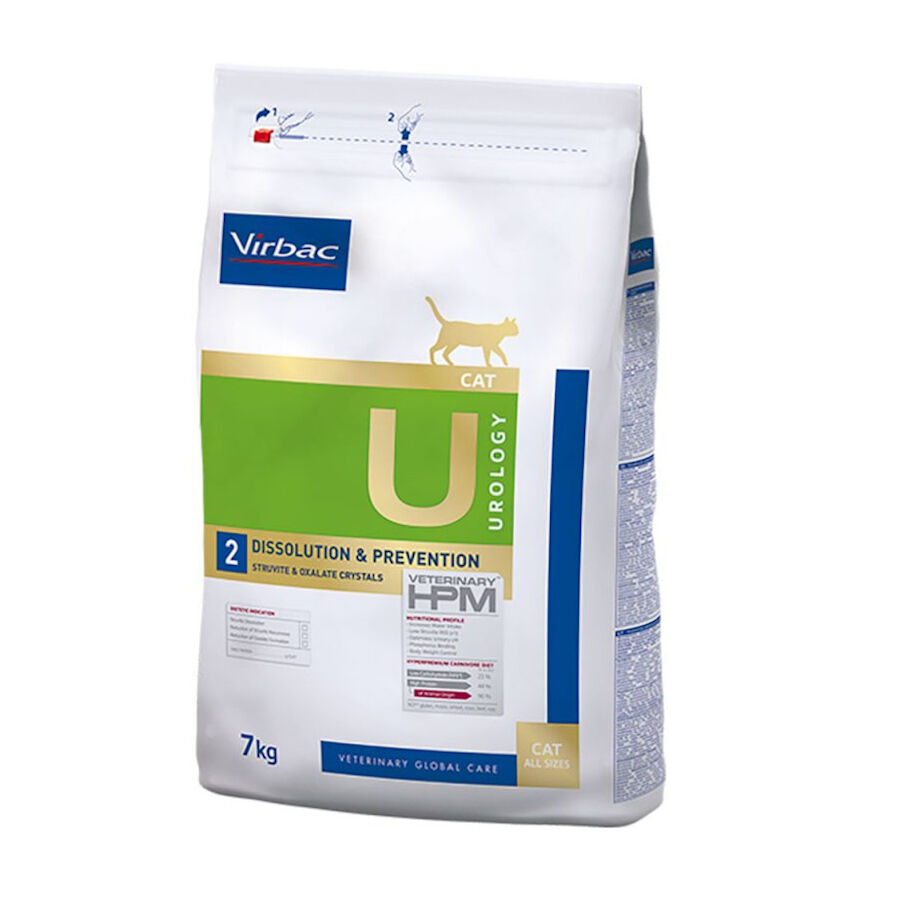 7 kg Virbac Urology U2 Dissolution Prevention HPM Pienso para gatos, , large Imagen numero 1