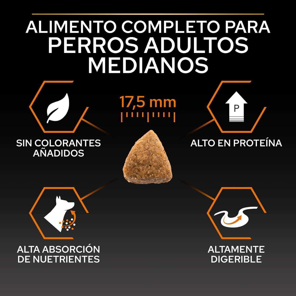 14 kg Pro Plan Medium Adult Pollo pienso para perros, , large indicador imagen numero 6