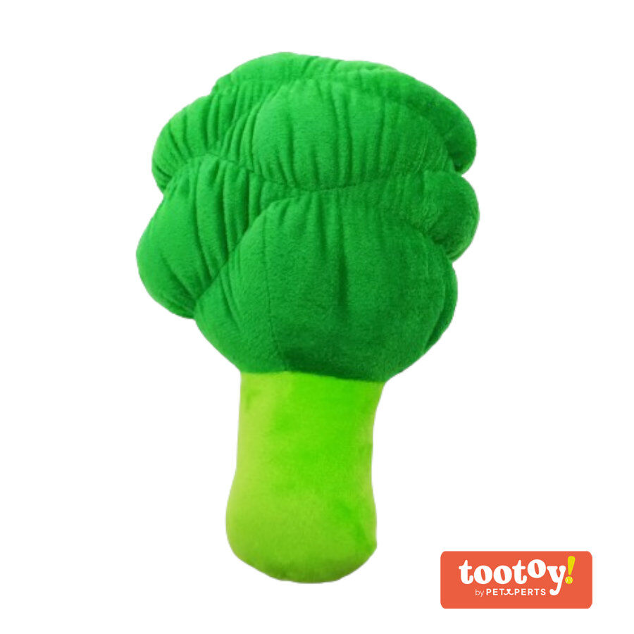 Tootoy! Comfort Healthy Broccoli Cuddler peluche con sonido para perros, , large indicador imagen numero 2
