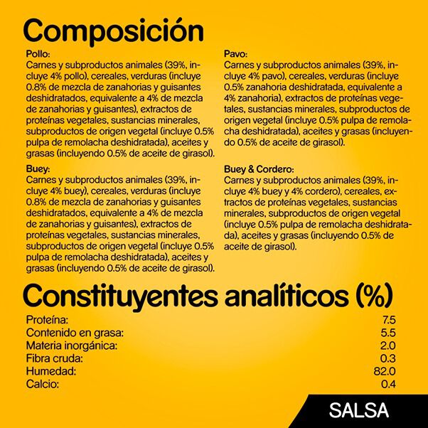 12 sobres x 100 g Pedigree Sabores Mixtos Salsa en Bolsita para Perros - Multipack, , large indicador imagen numero 4