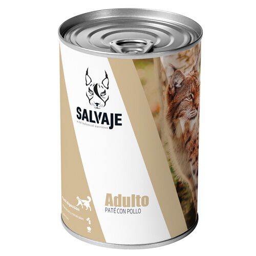 Salvaje Adulto con pollo pat&eacute; para gatos Imagen numero 1