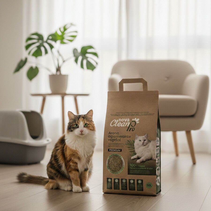 Nova Clean Pro Arena Vegetal para gatos, , large indicador imagen numero 2
