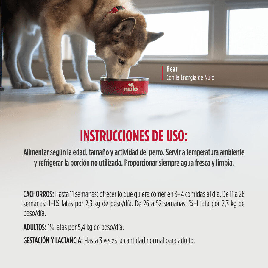 340 g Nulo Ternera Pollo con Flet&aacute;n Pat&eacute; en Lata para perros, , large indicador imagen numero 4