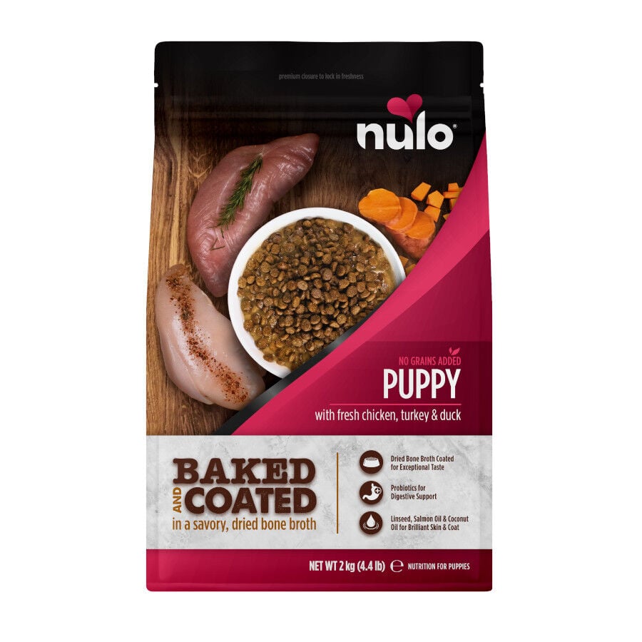 2 kg Nulo Baked Coated Pollo Pavo y Pato Pienso para cachorros, , large indicador imagen numero 1