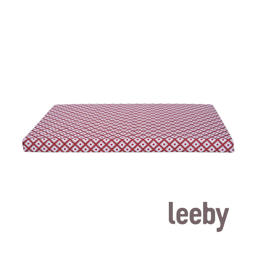 Leeby colch&oacute;n impermeable rojo para perros