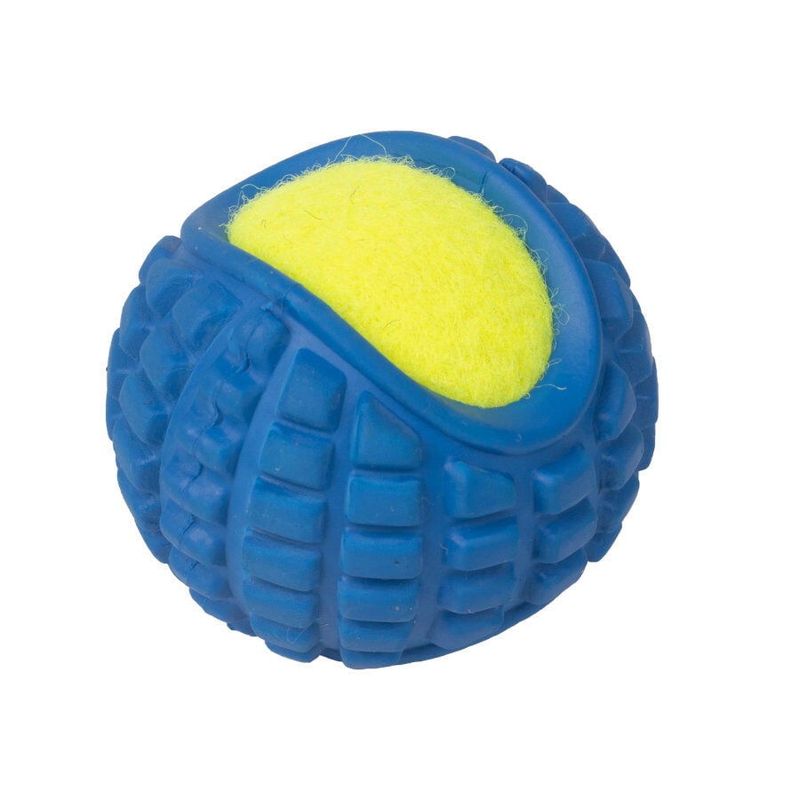 Tootoy! 2 in 1 tennis ball Blue Pelota de T&eacute;nis Azul para perros, , large indicador imagen numero 1