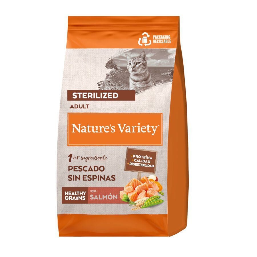 7 kg Nature's Variety Original Adult Sterilised Salm&oacute;n pienso para gatos , , large indicador imagen numero 1