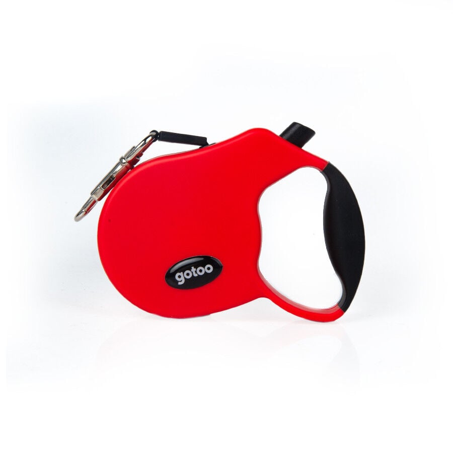Gotoo Correa extensible roja para perros, , large indicador imagen numero 1