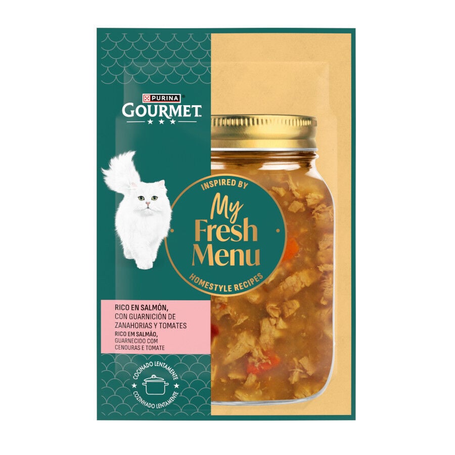 75 g  Gourmet My Fresh Menu Salm&oacute;n sobres para gatos, , large Imagen numero 1