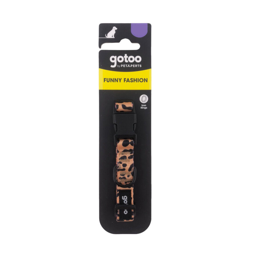 Gotoo Collar estampado leopardo para perros, , large Imagen numero 8