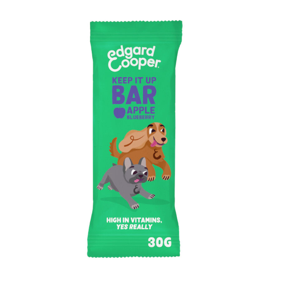 1 barrita Edgard & Cooper Barritas de Manzana y Ar&aacute;ndanos snack para perros, , large indicador imagen numero 1