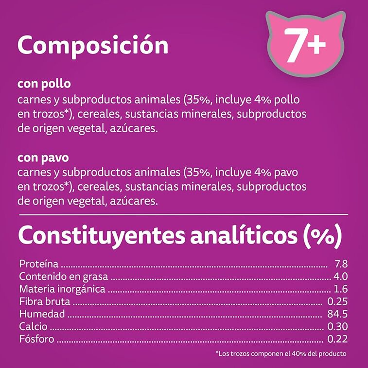 4 sobres x 85 g Whiskas Selecci&oacute;n Aves Gelatina en Bolsita para Gatos Senior, , large indicador imagen numero 3