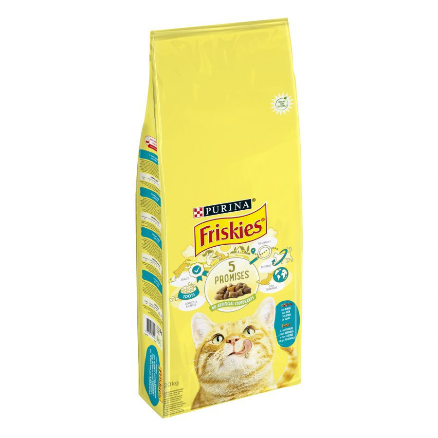 20 kg Friskies At&uacute;n y Verduras pienso para gatos, , large indicador imagen numero 1