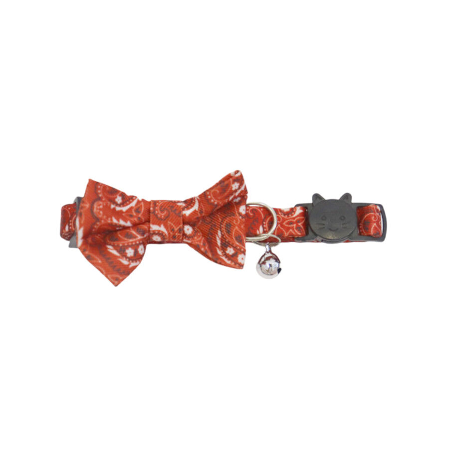 Gotoo Collar rojo con cascabel extra&iacute;ble para gatos, , large indicador imagen numero 1