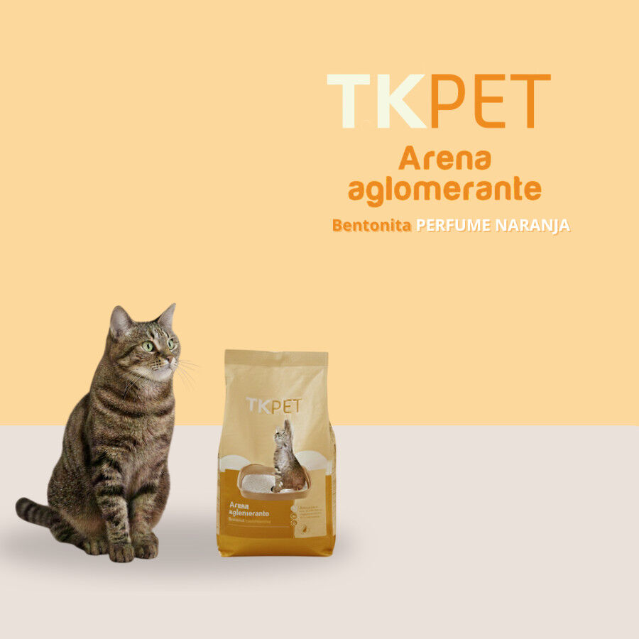 10 L TK-Pet Arena Aglomerante de Bentonita Natural con perfume de Naranja para gatos, , large indicador imagen numero 6