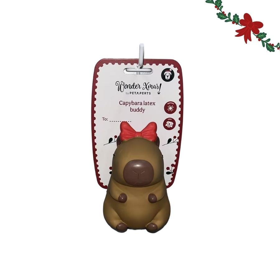 Wonder Christmas Capibara L&aacute;tex Peluche para perros, , large Imagen numero 6