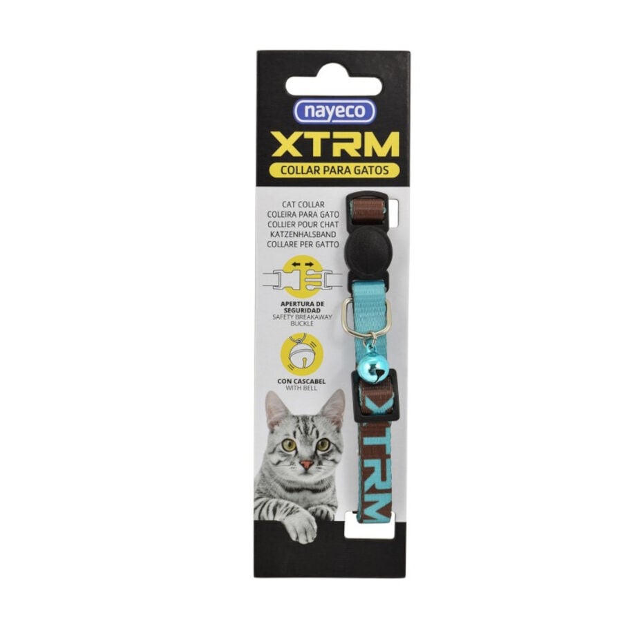 Nayeco X-Trm Neon Flash Marr&oacute;n collar para gatos, , large indicador imagen numero 2