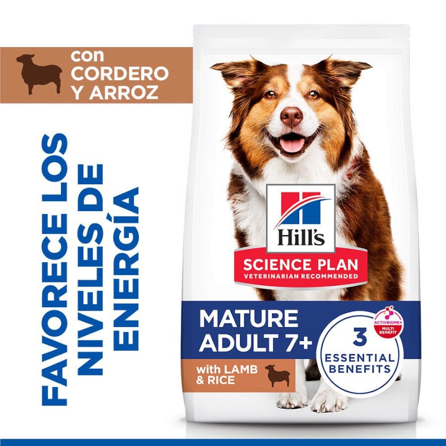 Hill's Science Plan Mature Adult Medium pienso cordero y arroz para perros de razas medianas