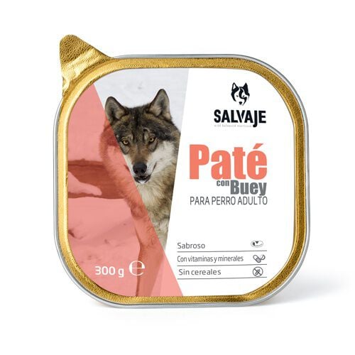 300 g Salvaje Adulto Buey en Pat&eacute; tarrina para perros, , large Imagen numero 1