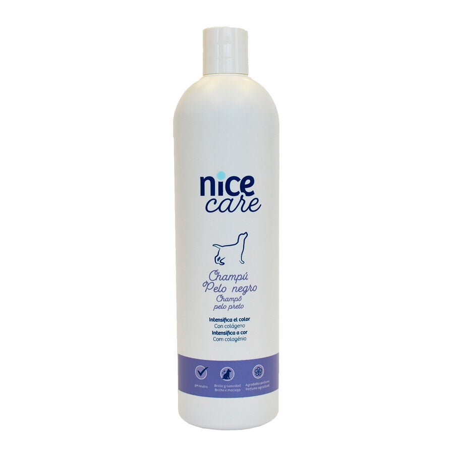 Nice Care Champ&uacute; Pelo Negro para perros