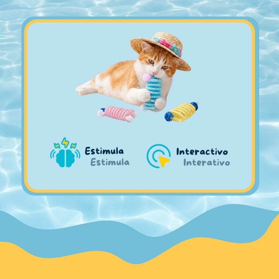 Summer Vibes Pack Muelles Juguete para gatos, , large Imagen numero 3