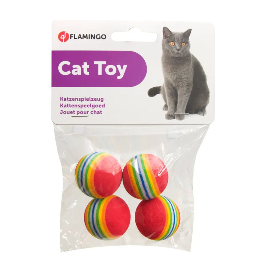 Flamingo Dony Pelota Multicolor para gatos, , large Imagen numero 2