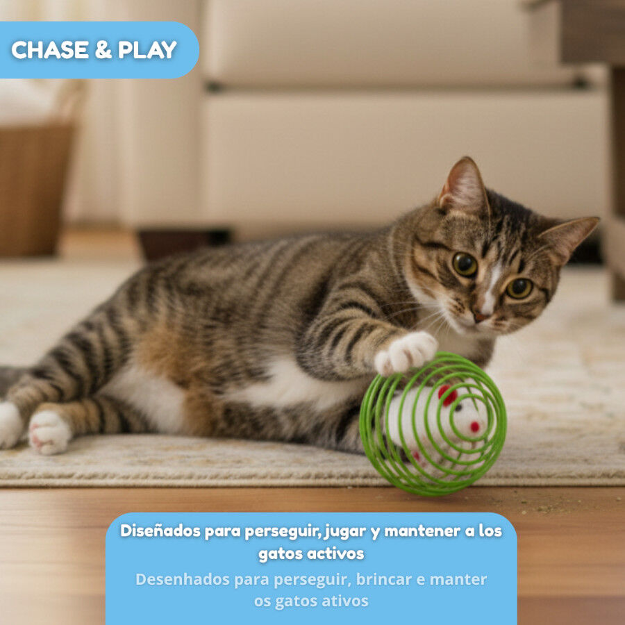 Tootoy! Pelota Interactiva con Rat&oacute;n para gatos, , large indicador imagen numero 6