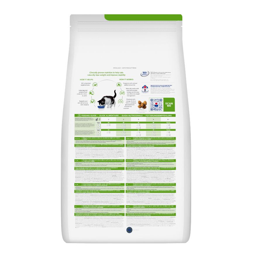 8 kg Hill's Prescription Diet Metabolic + Mobility Pollo Pienso para gatos, , large indicador imagen numero 3