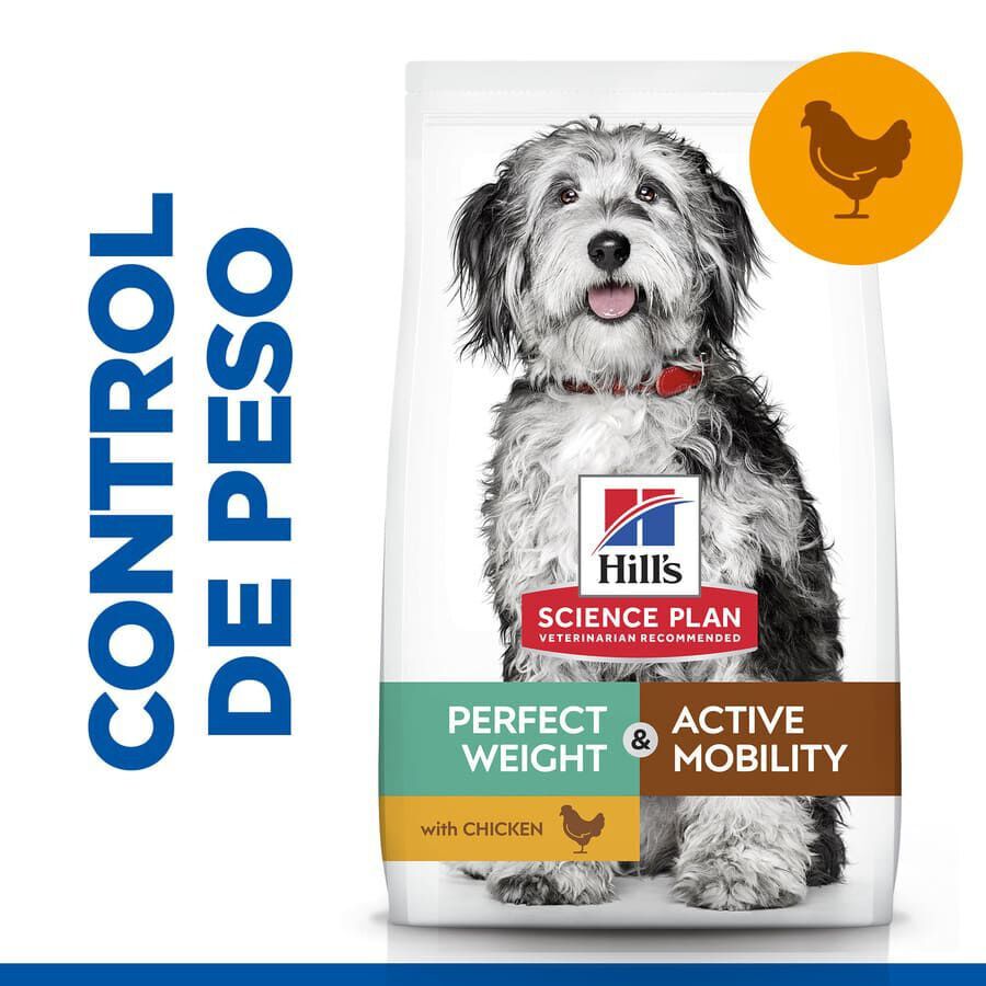12 kg Hill's Science Plan Perfect Weight y Active Mobility pollo pienso para perros medianos, , large Imagen numero 2