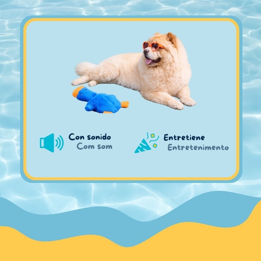 Summer Vibes Pato Dolce Vita Peluche Juguete para perros, , large indicador imagen numero 3