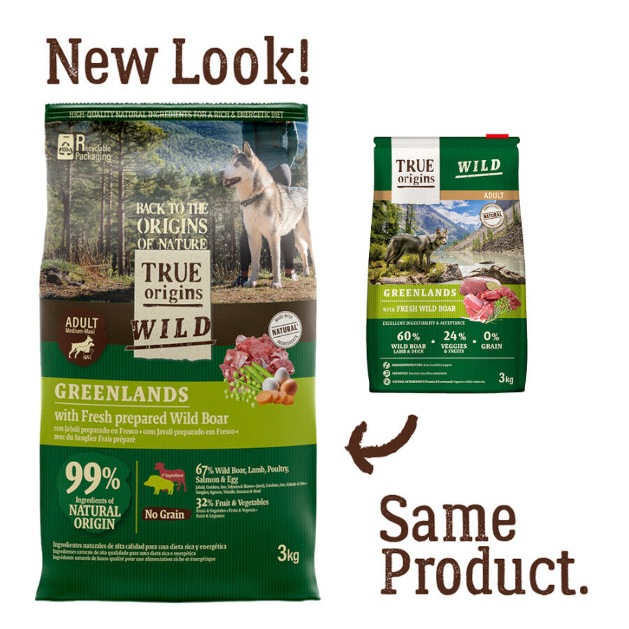 12 kg True Origins Wild Greenlands pienso para perros, , large indicador imagen numero 2