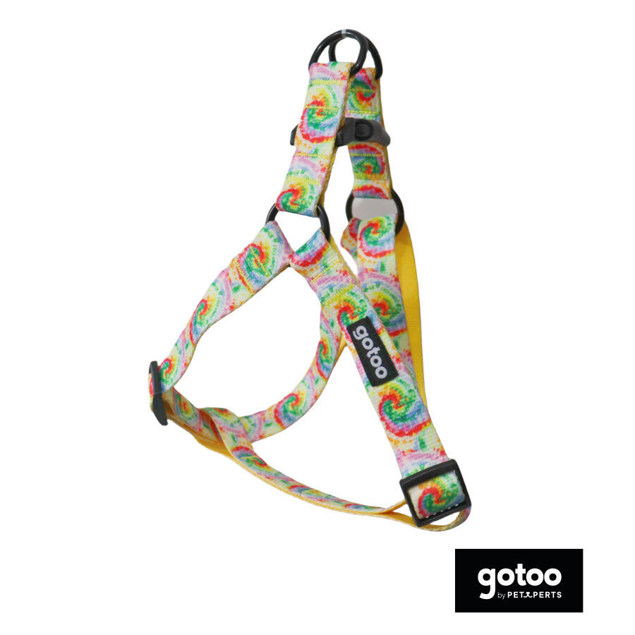 Gotoo Arn&eacute;s estampado tie die amarillo para perro, , large indicador imagen numero 2