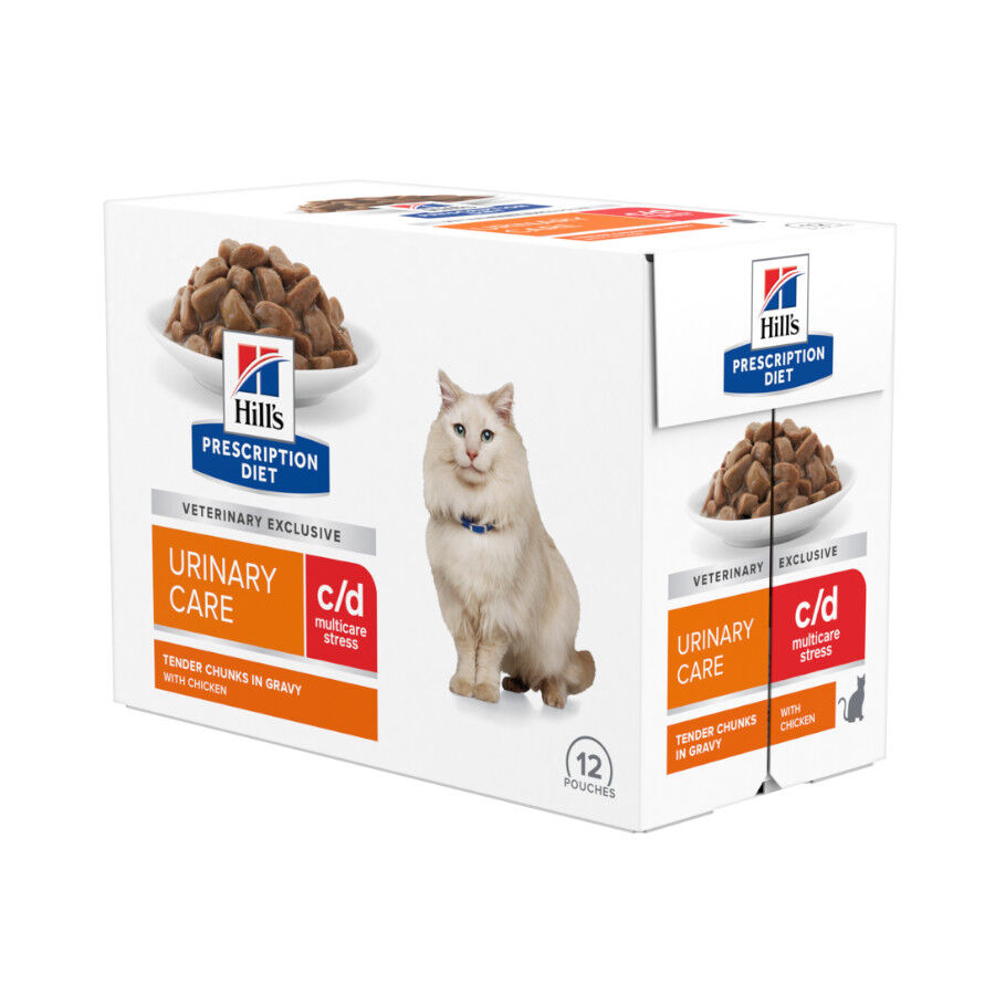 12 sobres x 85 g Hill's Prescription Diet Urinary Care c/d sobre para gatos, , large indicador imagen numero 1