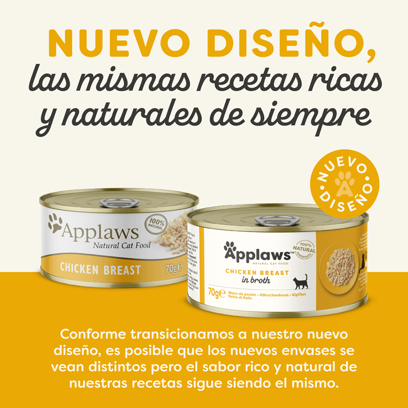 70 g Applaws Pechuga de Pollo lata para gatos, , large indicador imagen numero 2