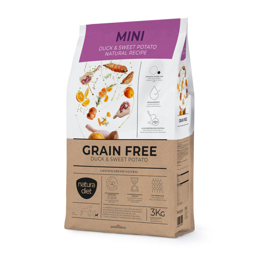 Natura Diet Mini Grain Free Pato y Boniato Pienso para perros
