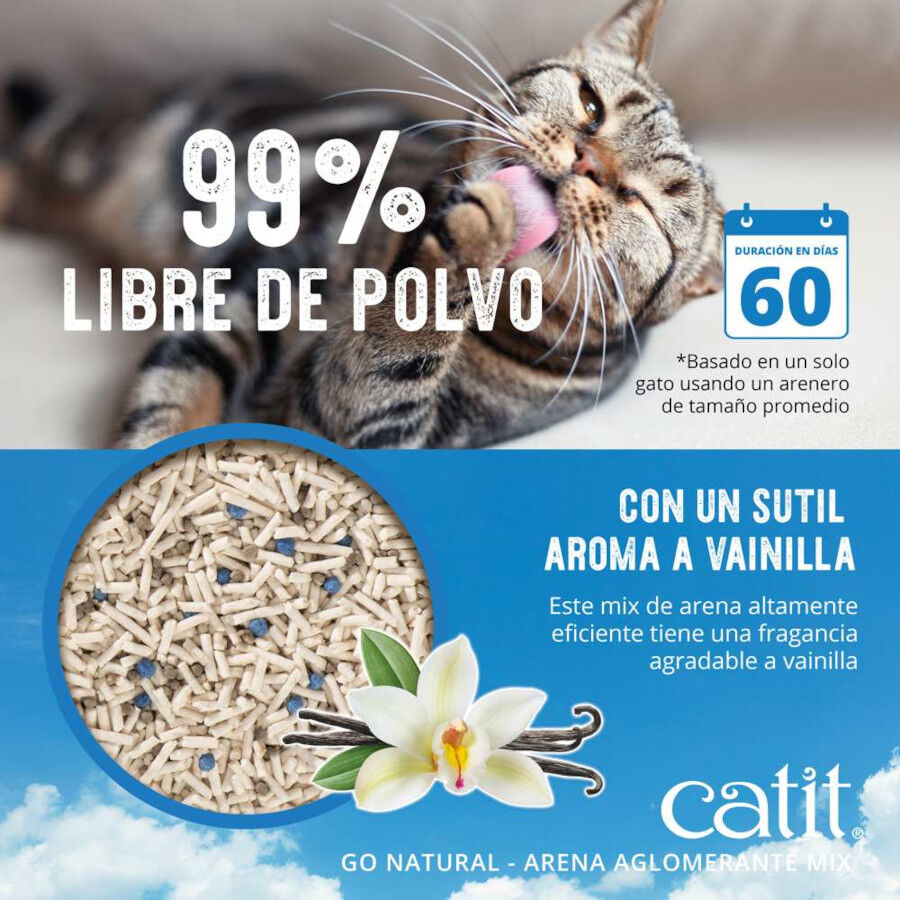 Catit Go Natura! Arena Aglomerante  Vainilla para gatos, , large indicador imagen numero 5
