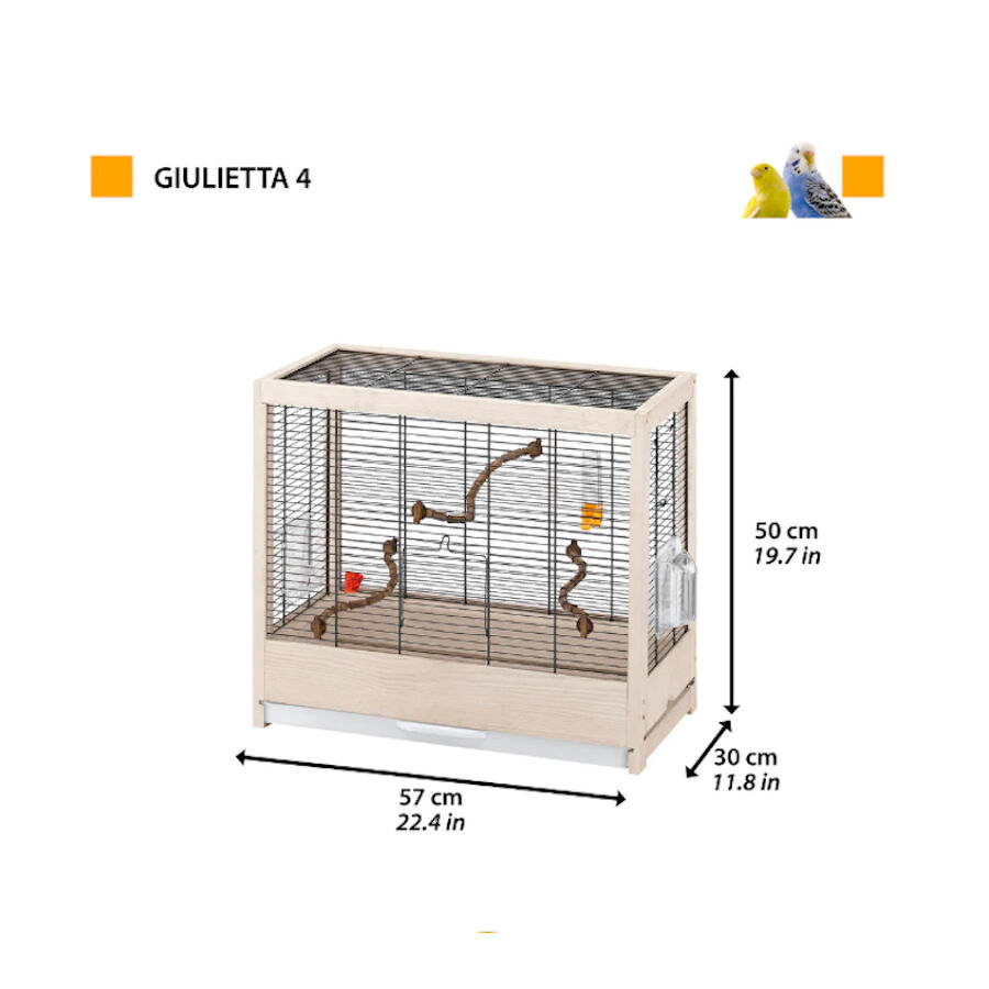 Ferplast Giulietta 4 Jaula para p&aacute;jaros, , large indicador imagen numero 2