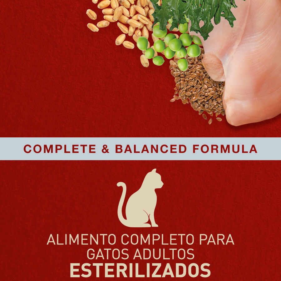 2.5 kg Catxtreme Adult Skin & Coat Sterilised Pollo pienso para gatos, , large Imagen numero 3