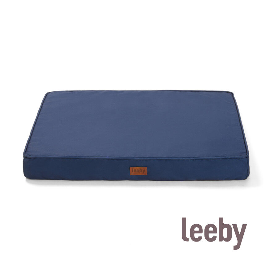 Leeby colch&oacute;n viscoel&aacute;stico azul para perros, , large indicador imagen numero 2