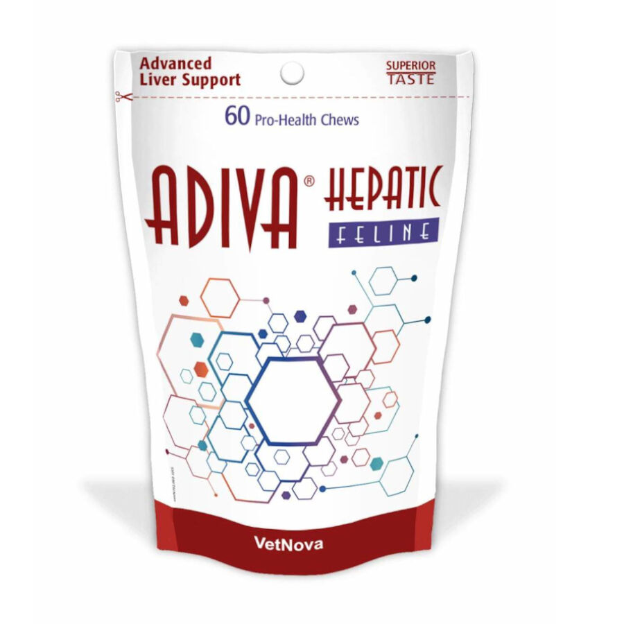 60 comprimidos Vetnova Adiva Hepatic Suplemento para gatos, , large Imagen numero 1