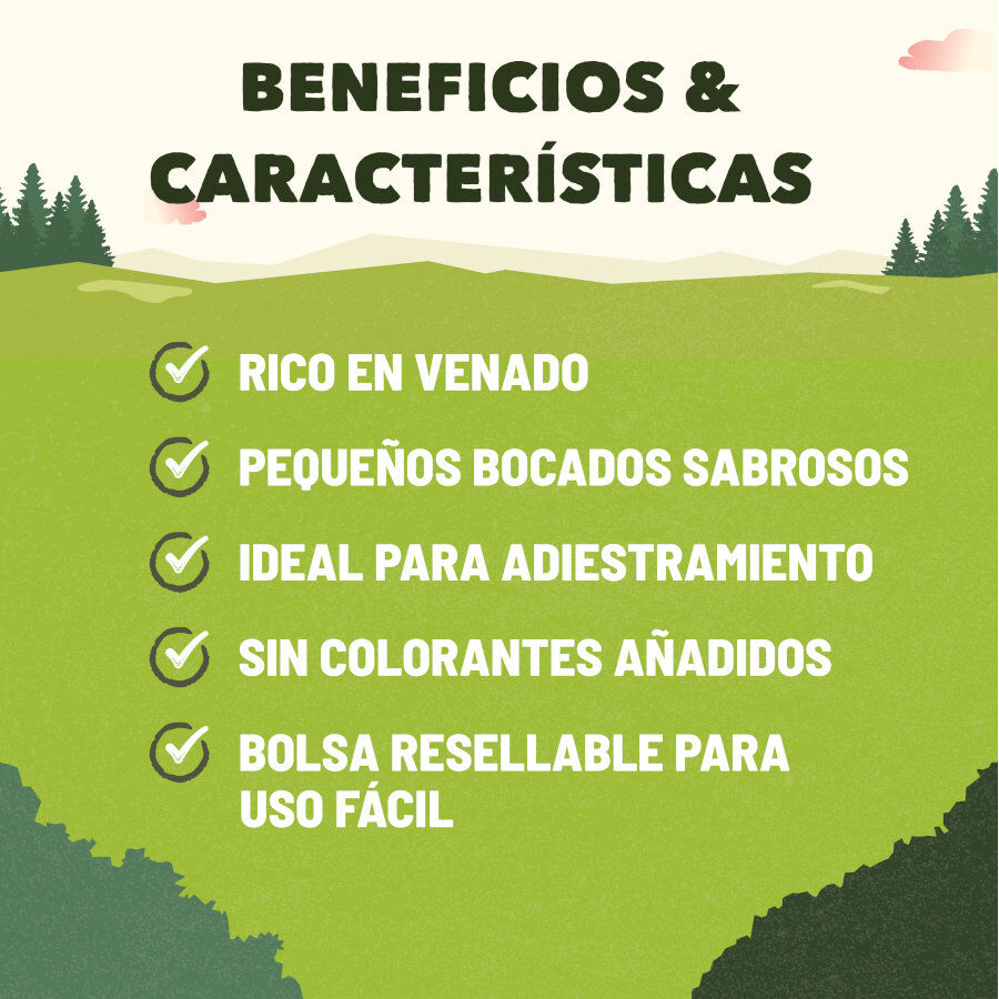 115 g Adventuros Training Bocaditos de Venado para perros, , large indicador imagen numero 3