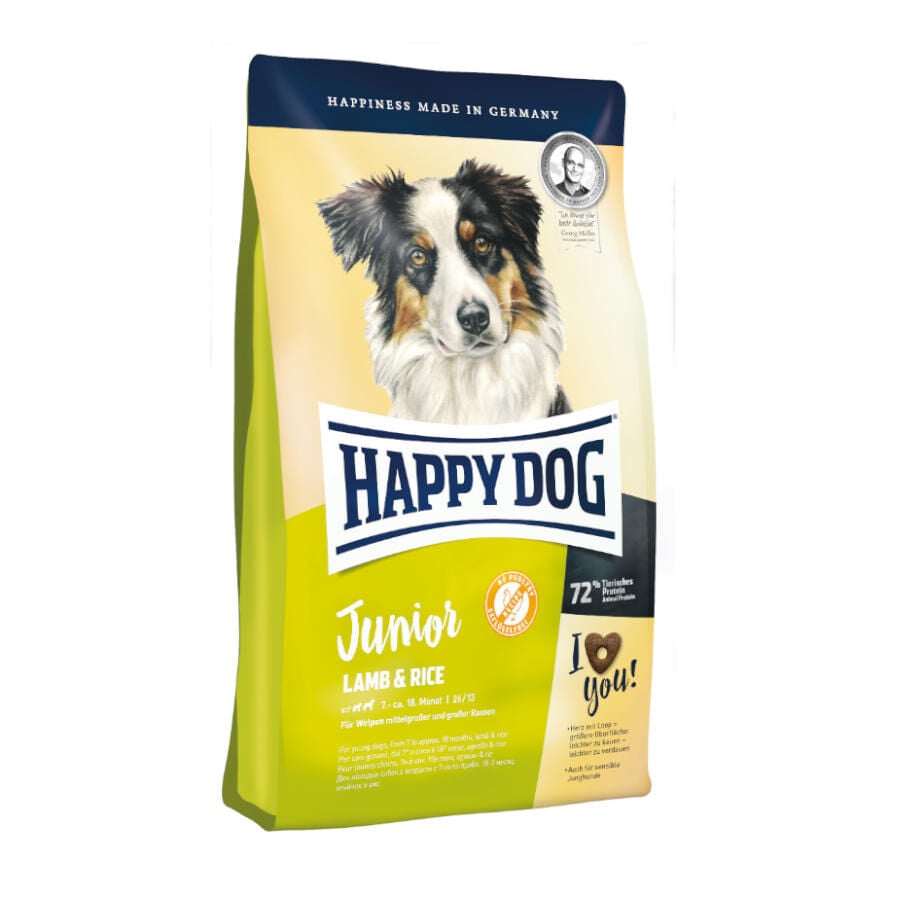 10 kg Happy Dog Junior Cordero y Arroz pienso , , large indicador imagen numero 2