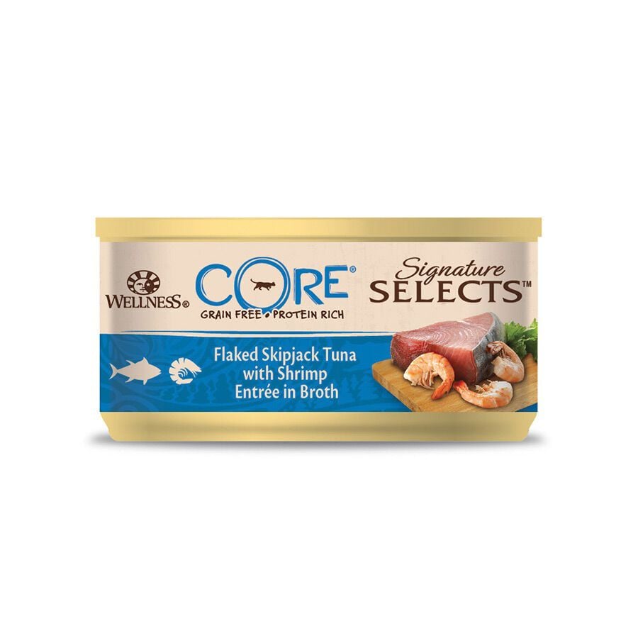 79 g Wellness Core Flaked at&uacute;n lata para gatos, , large indicador imagen numero 2
