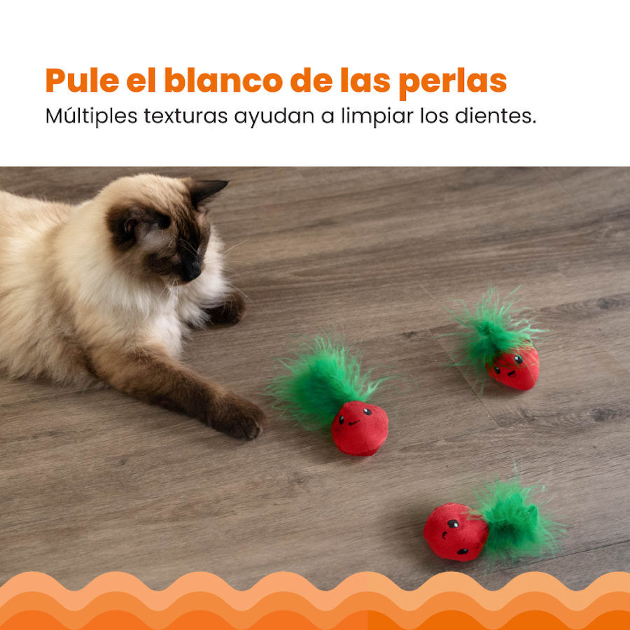 Catstages Strawbabies Peluche de Fresitas para gatos, , large indicador imagen numero 3