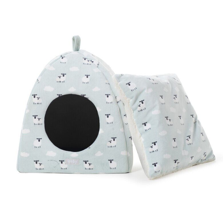 Leeby Igl&uacute; Desenfundable Blanco con Ovejitas para gatitos, , large indicador imagen numero 3