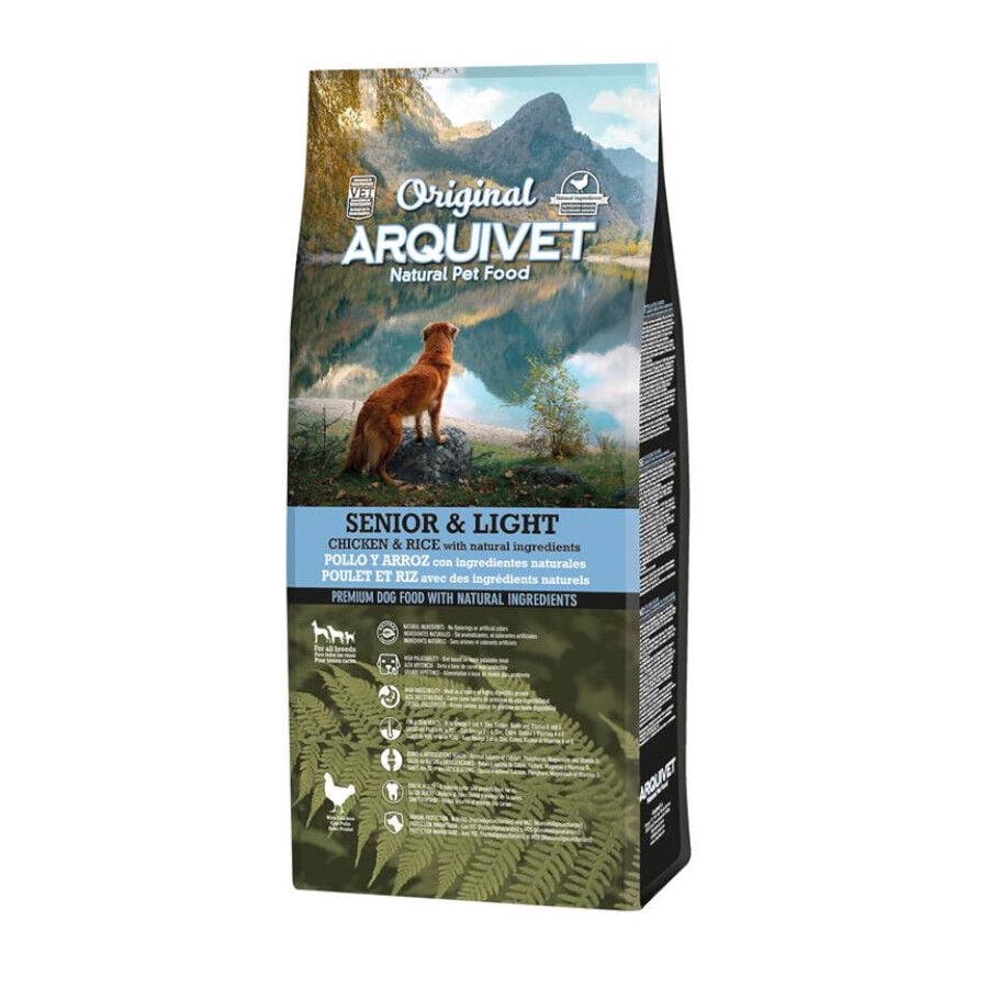 12 kg Arquivet Senior Original Light Pollo y Arroz pienso para perros, , large Imagen numero 1