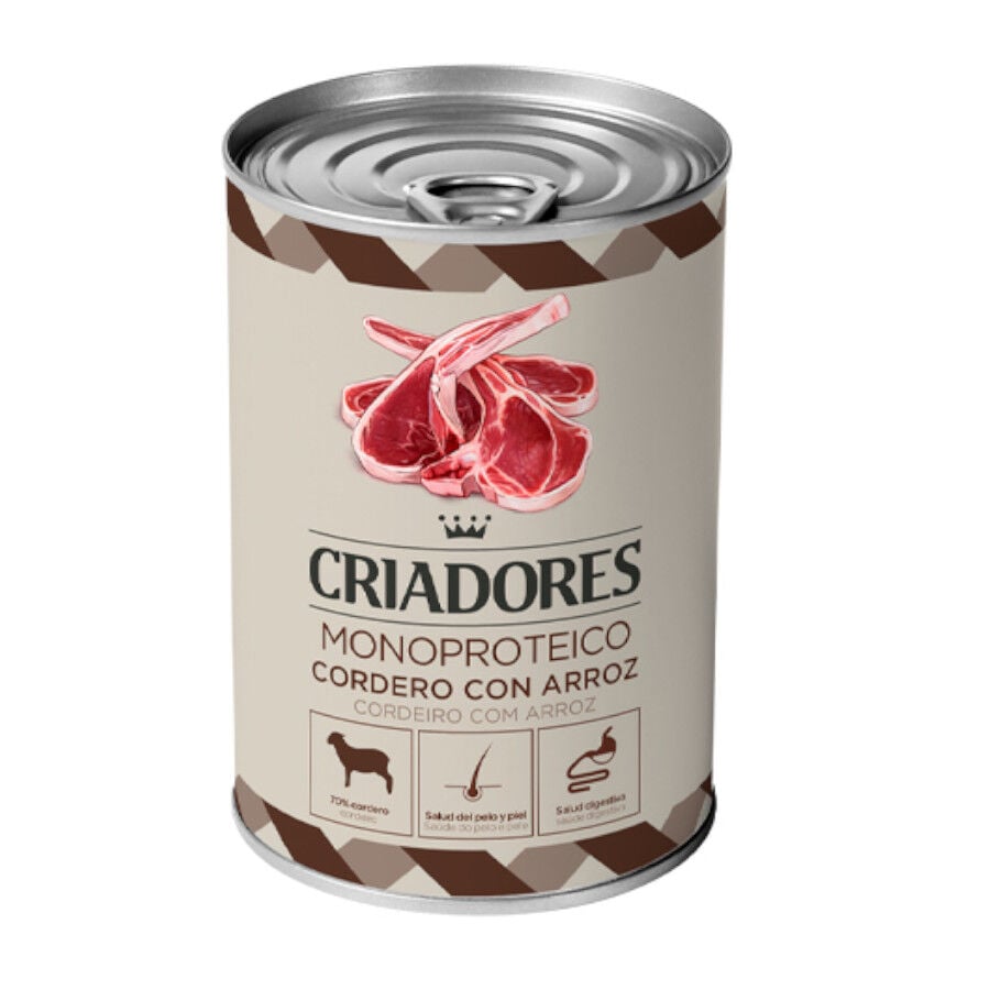 400 g Criadores Monoproteico Cordero y Arroz lata para perros, , large Imagen numero 1